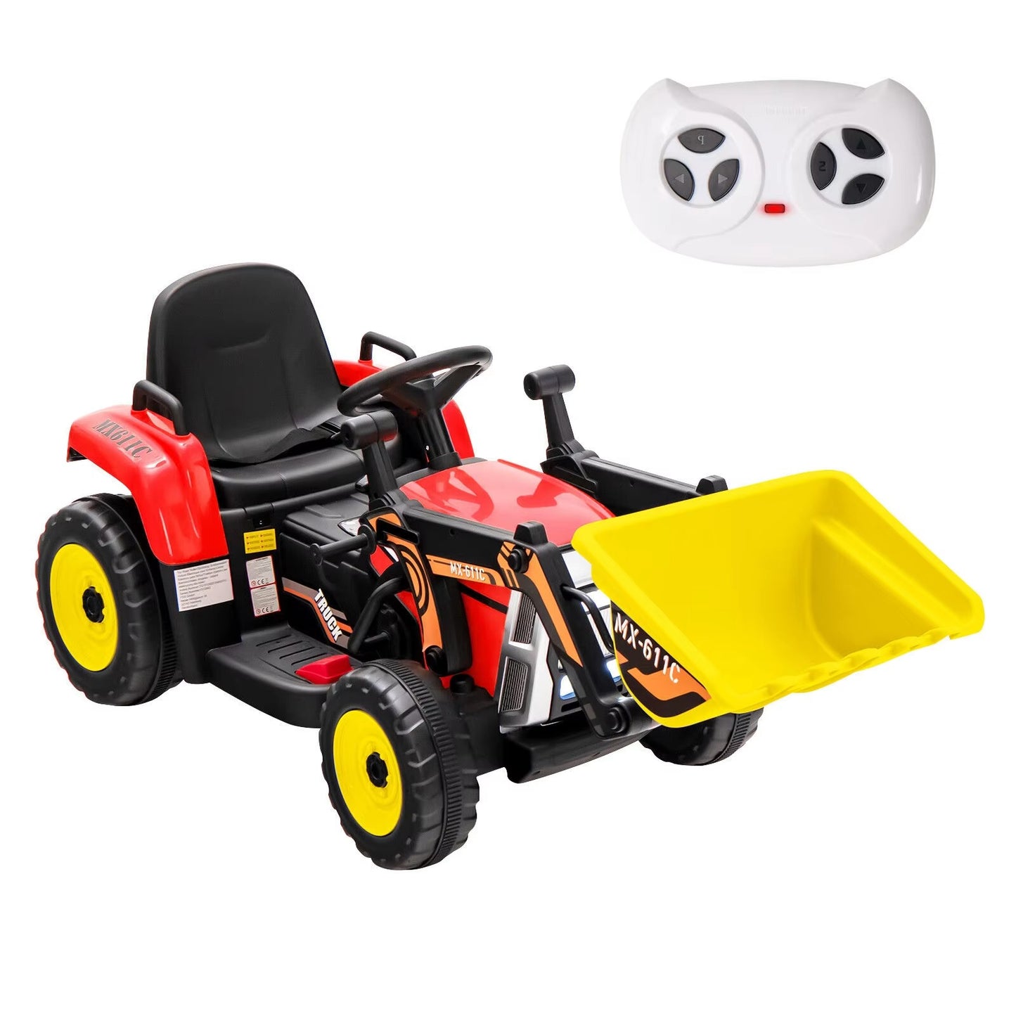 Kids 12V Electric Ride-On Excavator