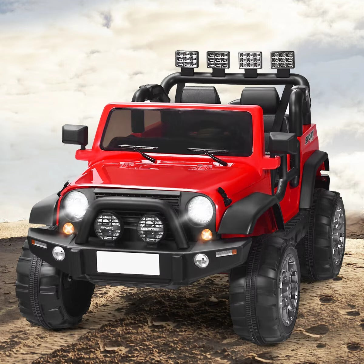 Kids 12V Adventure Ride-On Jeep with Remote Control