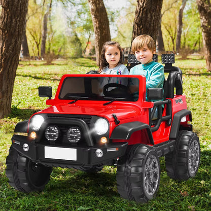 Kids 12V Adventure Ride-On Jeep with Remote Control