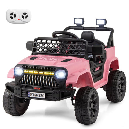 Kids 12V Adventure Ride-On Jeep with Remote Control
