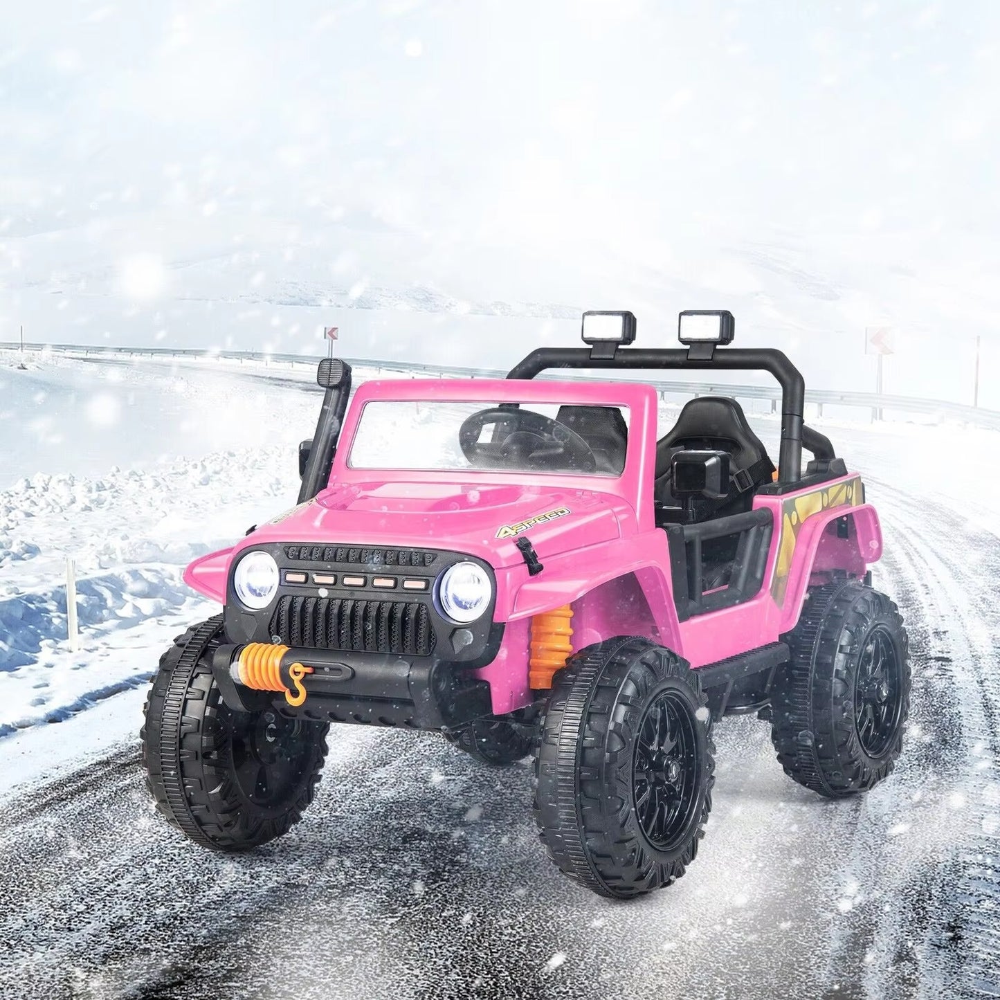 Kids 12V Adventure Ride-On Jeep with Remote Control