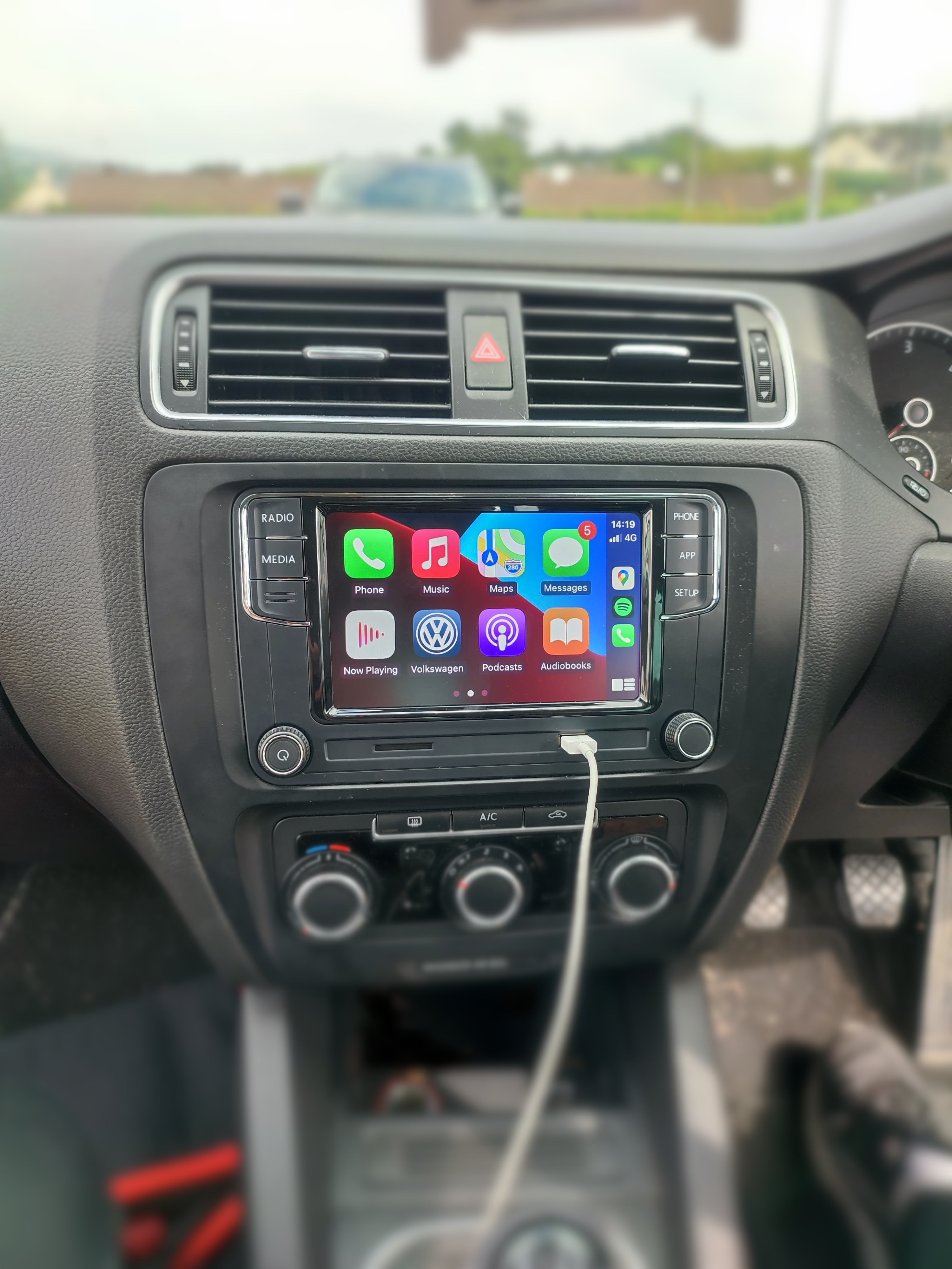 carplay radio vw golf 5